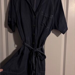 GAP Navy Jumpsuit with White Stitching